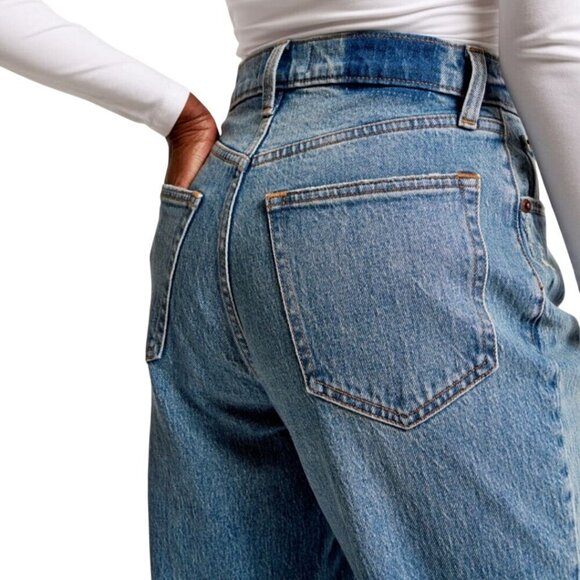 Abercrombie & Fitch The 90's Straight Ultra High Rise Medium Wash Jeans … - Picture 6 of 10